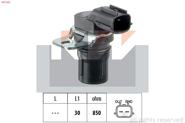 KW 453 322 Omdrejningssensor, automat gear C-MAX 2.0 TDCi 133 HK Diesel 2010