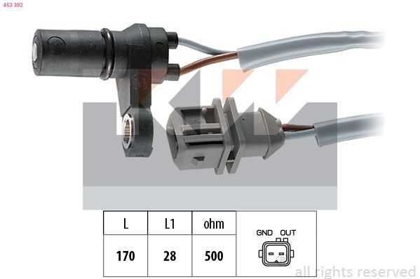 KW RPM Sensor, automatic transmission Article number: 453 392 cheaply