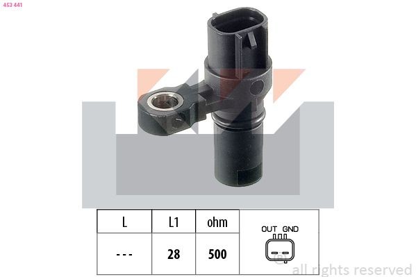 KW 453 441 Omdrejningssensor, automat gear CORSA 1.4 (F08, F68) 90 HK Benzin 2009