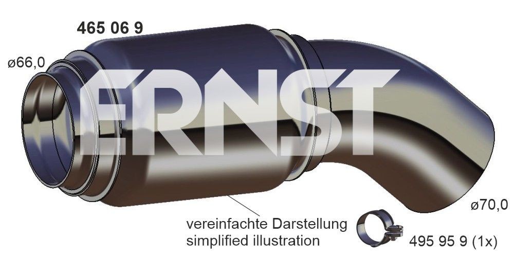 ERNST Flex Hose, exhaust system Article number: 465069 cheaply