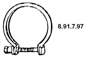 EBERSPÄCHER Rørforbinder, udstødningssystem Varenummer: 8.91.7.97 billige