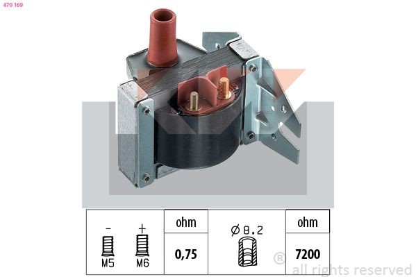 KW Ignition coil Article number: 470 169 cheaply