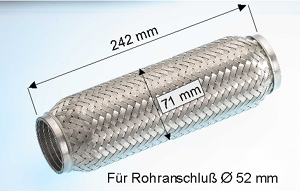 EBERSPÄCHER Exhaust flex pipe Article number: 99.005.79 cheaply