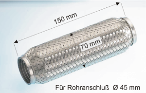 EBERSPÄCHER Exhaust flex pipe Article number: 99.009.79 cheaply