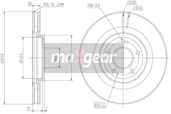 MAXGEAR Joint kit, drive shaft Article number: 49-0193 cheaply