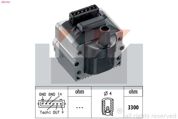 KW Ignition Coil Unit Article number: 490 416 cheaply