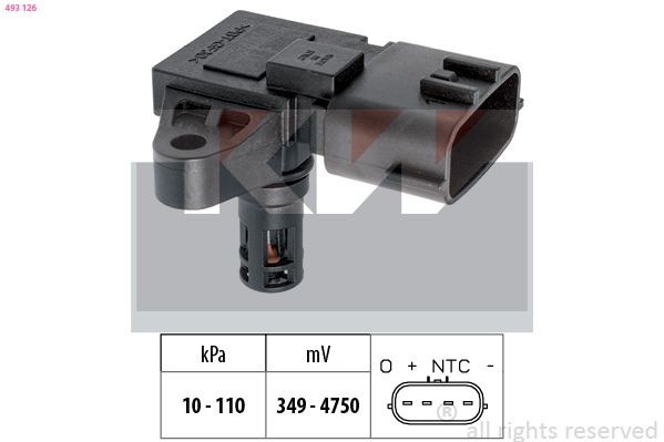 KW Air Pressure Sensor, height adaptation Article number: 493 126 cheaply