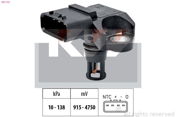 KW Air Pressure Sensor, height adaptation Article number: 493 132 cheaply