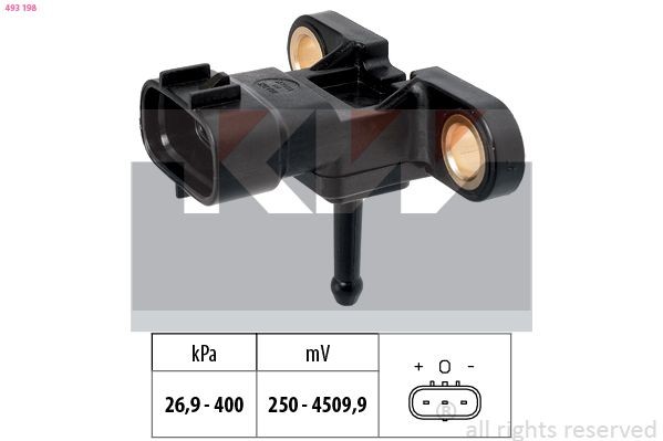 KW Air Pressure Sensor, height adaptation Article number: 493 198 cheaply