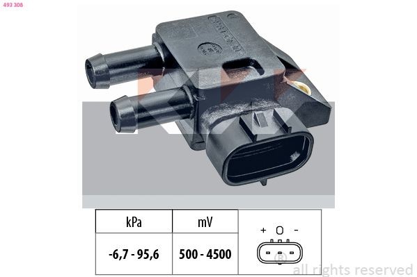 KW Sensor, udstødningstryk Varenummer: 493 308 billige