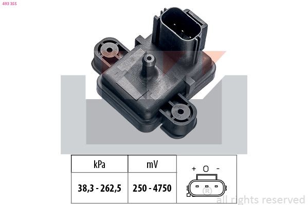 KW Lufttrykssensor Varenummer: 493 355 billige