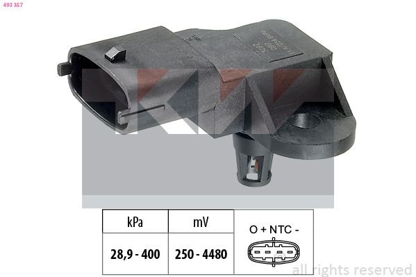KW Top strut mount Article number: 493 357 cheaply