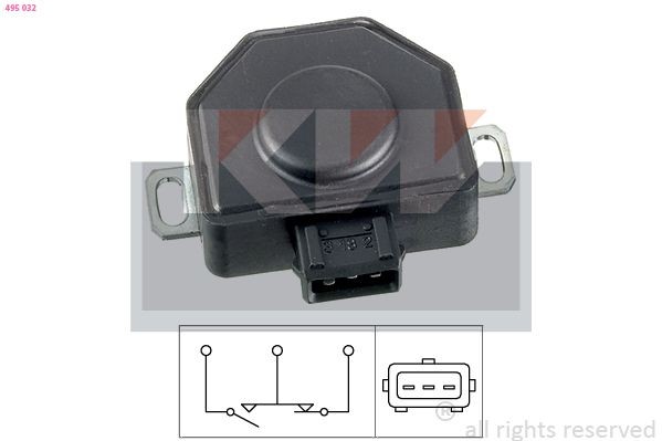 KW Gasspjæld-potentiometer Varenummer: 495 032 billige