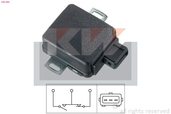 KW Sensor, throttle position Article number: 495 066 cheaply