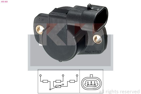 KW Throttle position sensor Article number: 495 083 cheaply