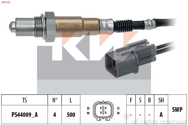 KW Lambdasonde Varenummer: 498 343 billige