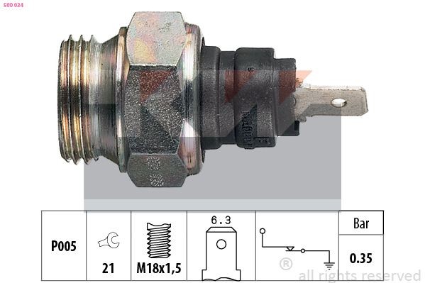 KW Oil Pressure Switch Article number: 500 034 cheaply