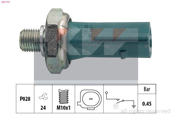 KW Oil Pressure Switch Article number: 500 174 cheaply