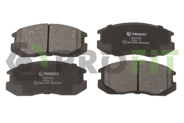PROFIT Brake pad set Article number: 5000-0759 cheaply