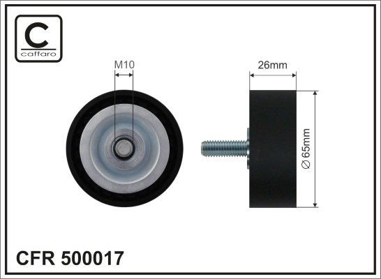 CAFFARO Tensioner pulley Article number: 500017 cheaply