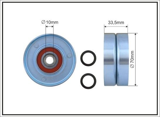 CAFFARO Tensioner pulley Article number: 500072 cheaply