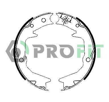 PROFIT Brake Shoe Set Article number: 5001-0011 cheaply