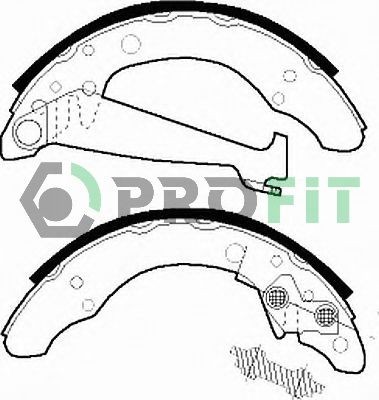 PROFIT Brake Shoe Set Article number: 5001-0408 cheaply