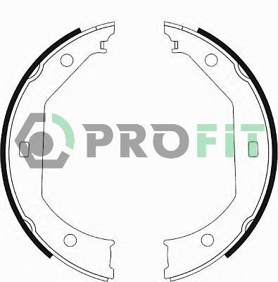 PROFIT Brake Shoe Set Article number: 5001-0585 cheaply