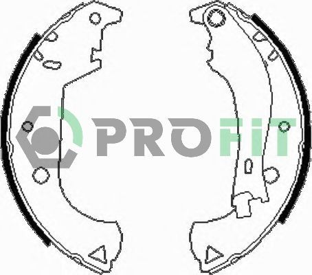 PROFIT Brake Shoe Set Article number: 5001-0604 cheaply