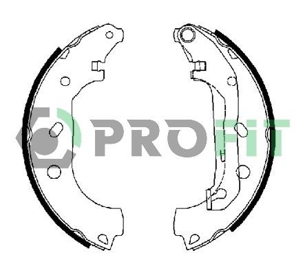 PROFIT Brake Shoe Set Article number: 5001-0648 cheaply