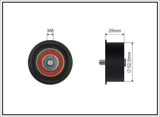 CAFFARO Timing belt tensioner pulley Article number: 500101 cheaply
