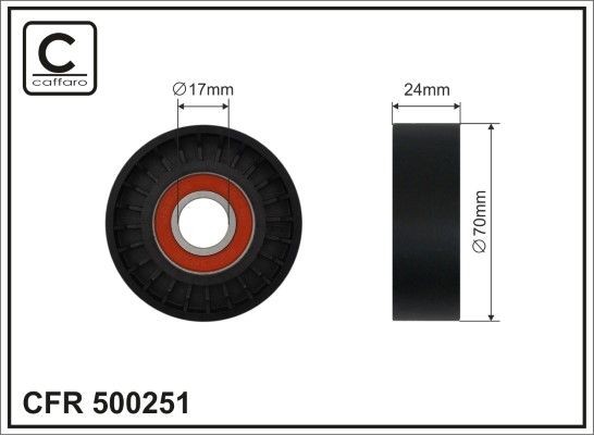 CAFFARO Tensioner pulley Article number: 500251 cheaply