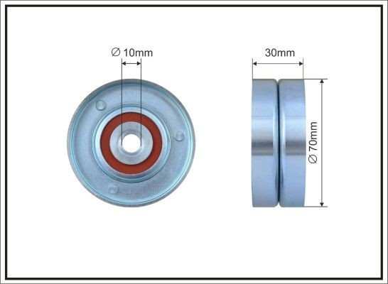 CAFFARO Deflection / Guide Pulley, v-ribbed belt Article number: 500325 cheaply