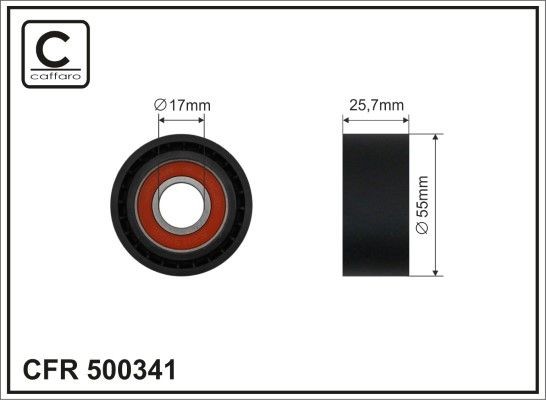 CAFFARO Tensioner pulley Article number: 500341 cheaply
