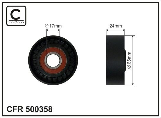 CAFFARO Tensioner pulley Article number: 500358 cheaply