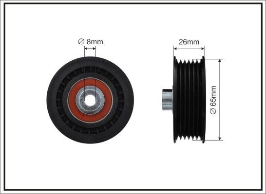 CAFFARO Deflection / Guide Pulley, v-ribbed belt Article number: 500363 cheaply