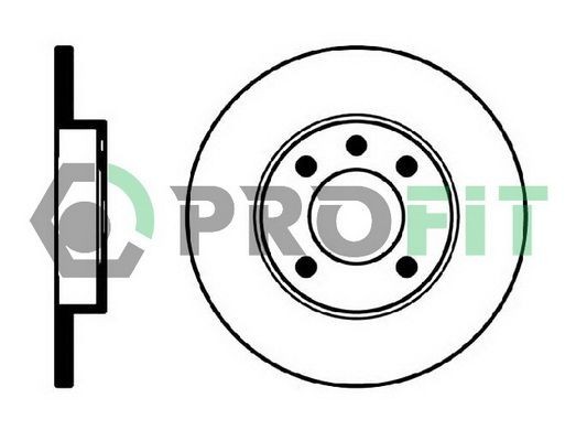 PROFIT Brake disc Article number: 5010-0103 cheaply