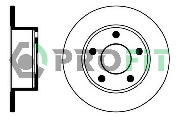 PROFIT Brake disc Article number: 5010-0321 cheaply