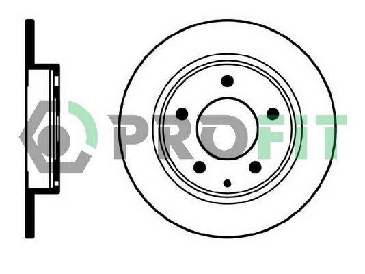 PROFIT Bremseskive Varenummer: 5010-0524 billige