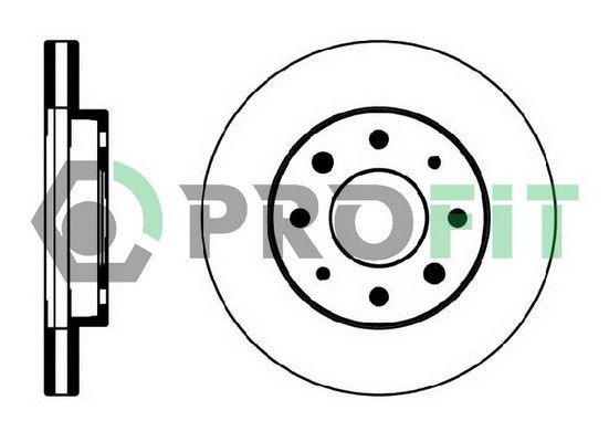 PROFIT Brake disc Article number: 5010-0885 cheaply