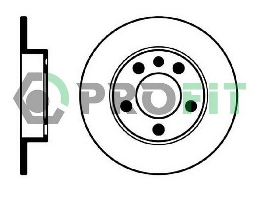 PROFIT Brake disc Article number: 5010-0929 cheaply