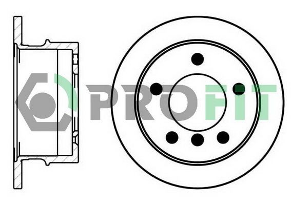 PROFIT Brake disc Article number: 5010-0931 cheaply