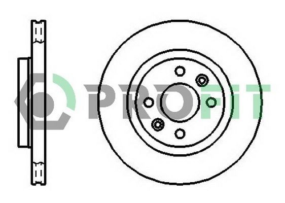PROFIT Brake disc Article number: 5010-1096 cheaply