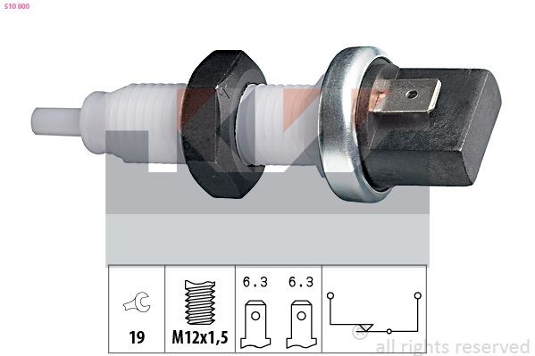 KW Brake Light Switch Article number: 510 000 cheaply