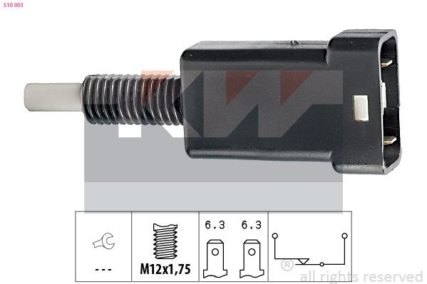 KW Brake Light Switch Article number: 510 003 cheaply