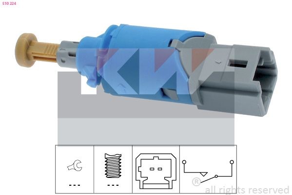 KW 510 224 Switch, clutch control (cruise control) MODUS 1.2 75 PS Petrol