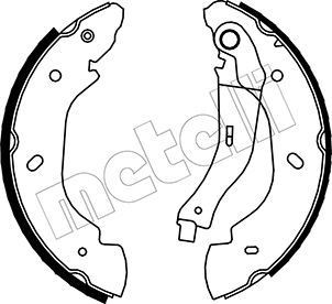 METELLI Brake Shoe Set Article number: 53-0135 cheaply