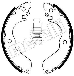 METELLI Brake Shoe Set Article number: 53-0258 cheaply