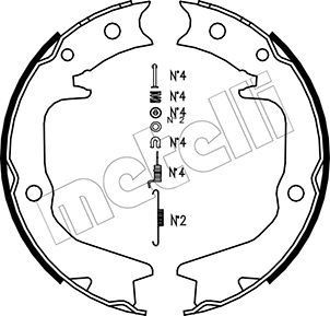 METELLI Handbrake shoes Article number: 53-0265K cheaply