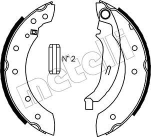 METELLI Brake Shoe Set Article number: 53-0350 cheaply